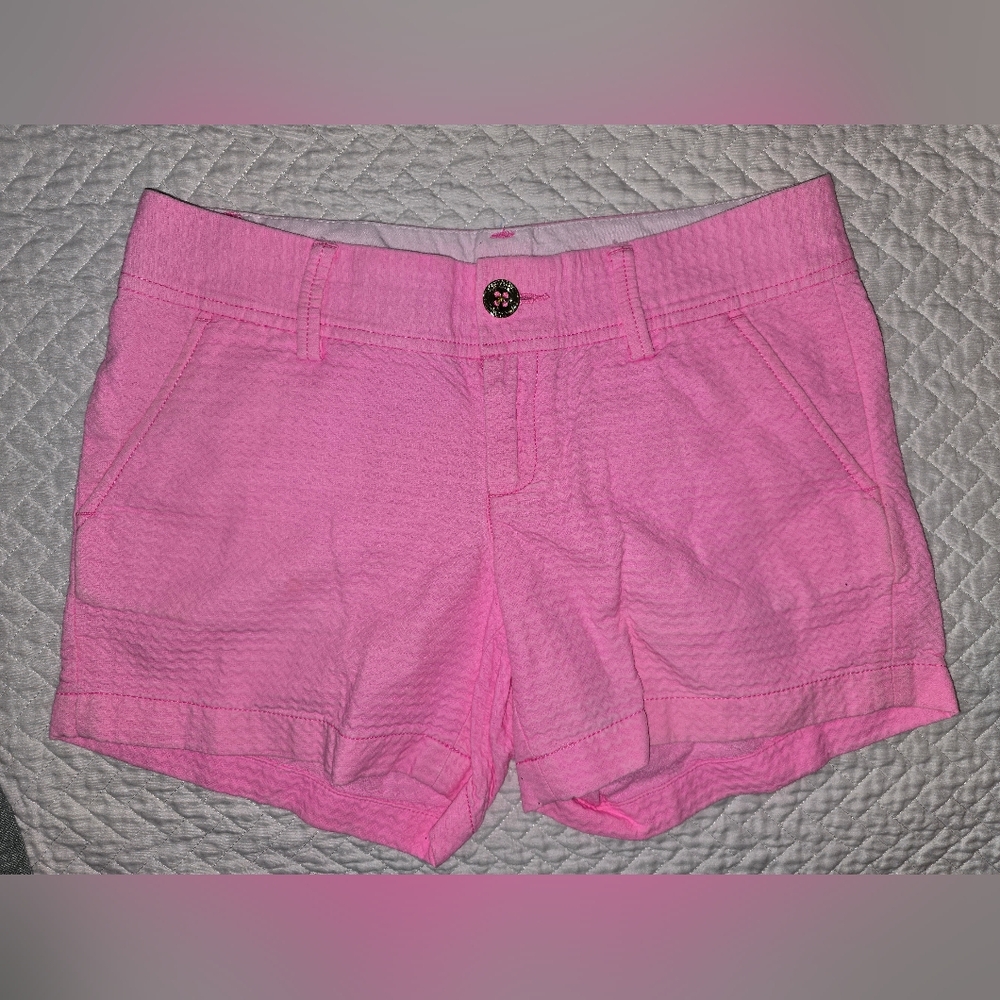 LILLY PULITZER pink Callahan shorts sz 0
